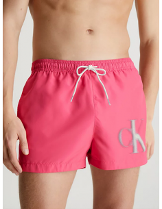 Short Drawstring Swim Shorts - CK Monogram 2