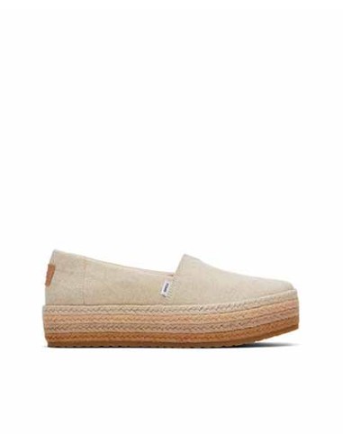 Women's natural platform espadrilles