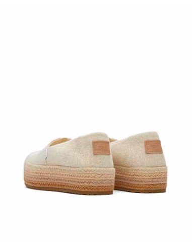 Women's natural platform espadrilles