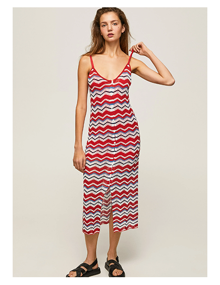 FRIDA ZIG-ZAG KNIT DRESS