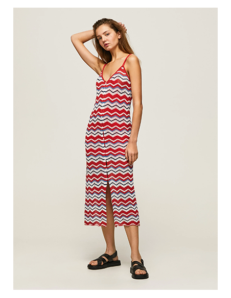 FRIDA ZIG-ZAG KNIT DRESS