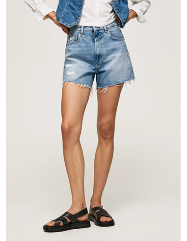 BALLOON FIT DENIM SHORTS
