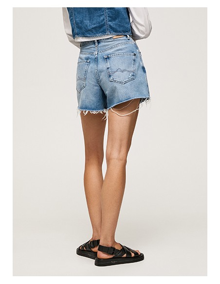 BALLOON FIT DENIM SHORTS