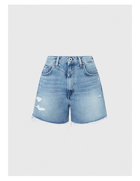 BALLOON FIT DENIM SHORTS