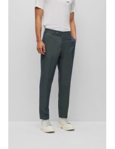 TRAJE SLIM FIT DE MEZCLA DE ALGODÓN CON MICROESTAMPADO