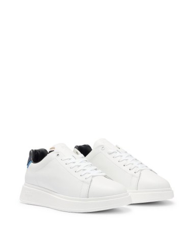 BOSS - Deportivas de piel pulida con...