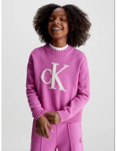 Plush Sweater With Logo